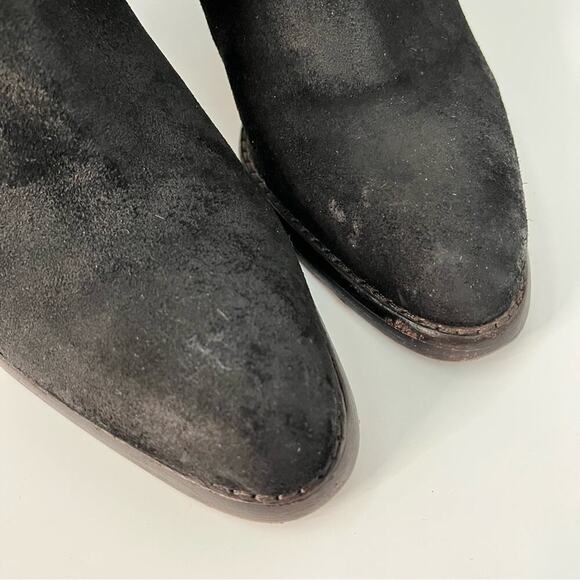 Veronica Beard 7 Carmen Western Pull On Ankle Booties Boots Shoes suede leather - Picture 2 of 9